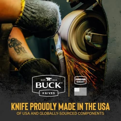 Buck Knives 726 Mini Spitfire EDC Pocket Knife, Black, 2.1 oz | Compact, Durable, Made in USA thumbnail 9