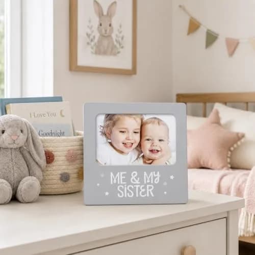 Tiny Ideas Me & My Sister Sibling Photo Frame 19 cm (7.25 in) | Cherish Sibling Bond thumbnail 7