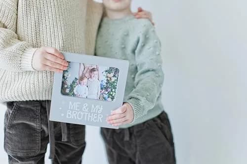 Tiny Ideas Me and My Brother Photo Frame 19.4cm (7.6in) | Celebrate Sibling Love thumbnail 7