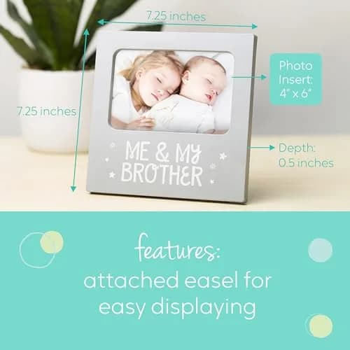 Tiny Ideas Me and My Brother Photo Frame 19.4cm (7.6in) | Celebrate Sibling Love thumbnail 3