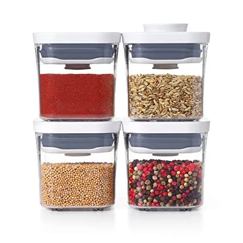OXO Good Grips 4-Piece Mini POP Airtight Container Set - 0.2 Qt | Space-Saving Kitchen Organizer thumbnail 1