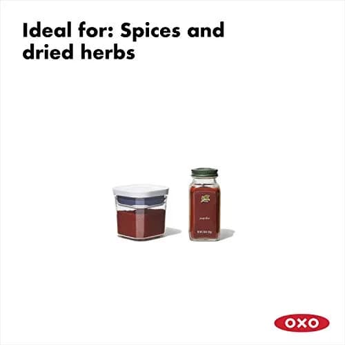 OXO Good Grips 4-Piece Mini POP Airtight Container Set - 0.2 Qt | Space-Saving Kitchen Organizer thumbnail 2