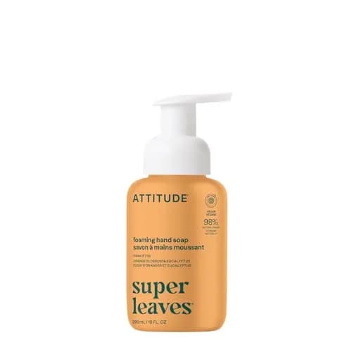ATTITUDE Foaming Hand Soap Orange Blossom & Eucalyptus 296ml (10 Fl Oz) | EWG Verified Clean Ingredients thumbnail 1