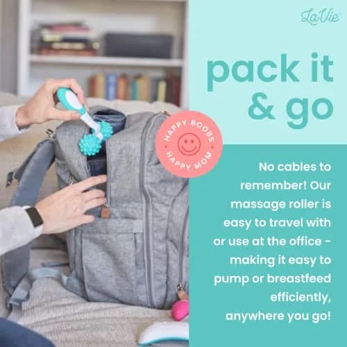 LaVie 5-in-1 Lactation Massager Roller, Manual Breastfeeding Tool 4.7 oz (133 g) | Improves Milk Flow & Relieves Discomfort thumbnail 4
