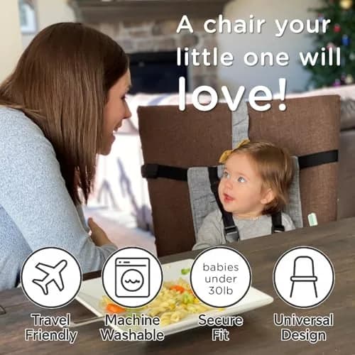 liuliuby Compact Travel High Chair for Baby | Portable Highchair Seat with 5-Point Harness, 27.2 cm (10.7 in) Height thumbnail 5