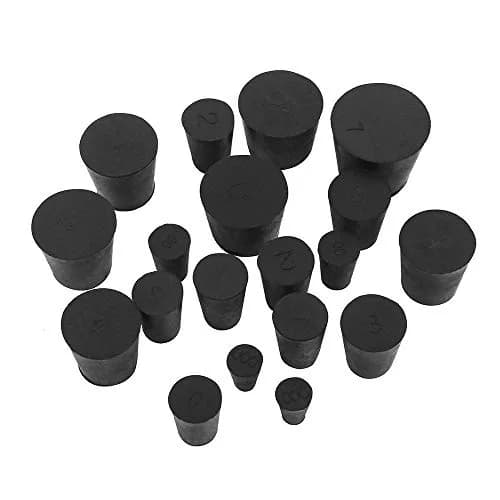 Enjoyist 19-Pack Assorted Solid Rubber Stoppers #000-#7 | Lab & Scientific Use thumbnail 3