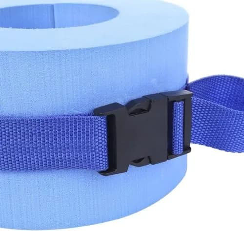 Asdomo Foam Swim Aquatic Cuffs, Water Aerobics Float Ring Fitness Exercise Set, Ankles Arms Belts with Quick Release Buckle (Set of 2, Blue) thumbnail 9