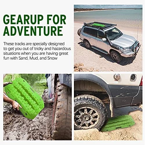 BUNKER INDUST Off Road Traction Boards 2 Pcs Short Recovery Track Traction Mats 63.5cm (25.19in) | For 4WD Mud, Sand, Snow Ramps thumbnail 7