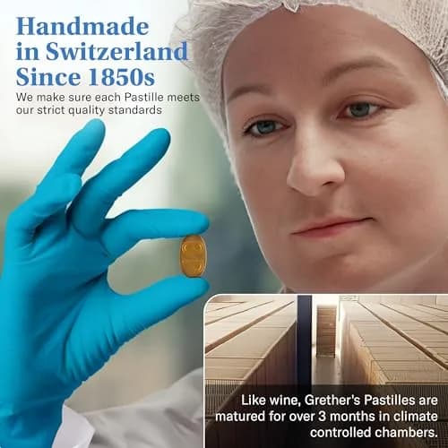 GRETHER'S Sugarfree Elderflower Pastilles 6.36 oz (180 g) | Swiss Crafted Throat Comfort for Dry Mouth thumbnail 5