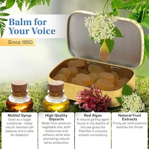 GRETHER'S Sugarfree Elderflower Pastilles 6.36 oz (180 g) | Swiss Crafted Throat Comfort for Dry Mouth thumbnail 4