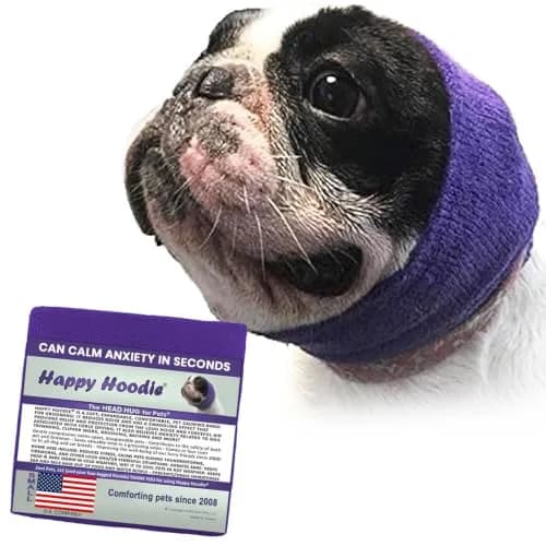 ZONI PETS Happy Hoodie The Original Dog & Cat Calming Band for Noise & Anxiety Relief | Stress & Noise Protector (100 words) thumbnail 1