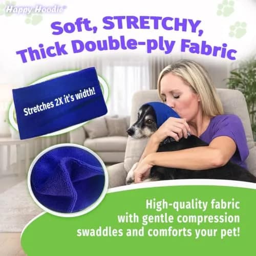 ZONI PETS Happy Hoodie The Original Dog & Cat Calming Band for Noise & Anxiety Relief | Stress & Noise Protector (100 words) thumbnail 7