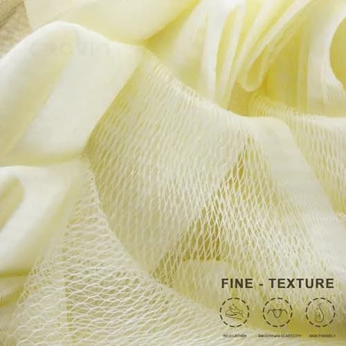 CROVIN Bath loofah Sponge for Shower, Mesh Bath Puff Shower Sponge Pack thumbnail 2