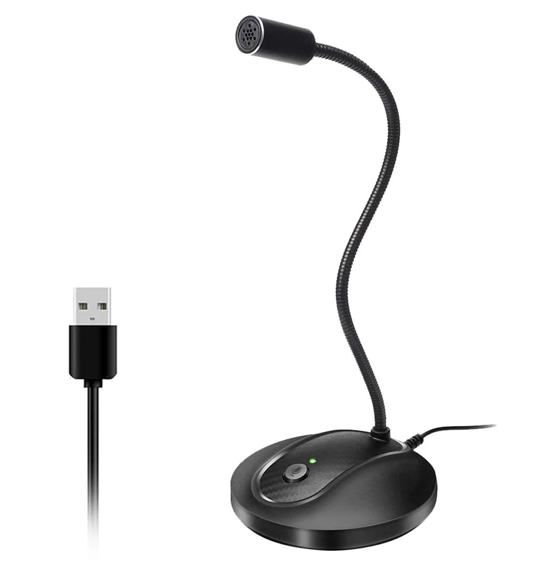JOUNIVO USB Microphone JV-601 | 1.5m Cable, Noise-Canceling, Mute Button