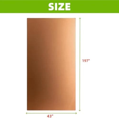 Amradield Copper Fabric Blocking RFID/EMF/EMI Conductive Fabric 197"x43" Golden thumbnail 10