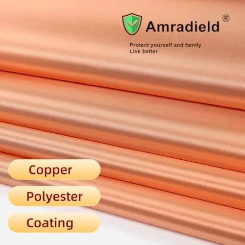 Amradield Copper Faraday Cloth 112 cm (43") x 99 cm (39") | RF EMF RFID Attenuation Fabric thumbnail 6