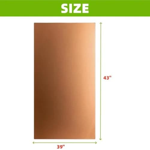 Amradield Copper Faraday Cloth 112 cm (43") x 99 cm (39") | RF EMF RFID Attenuation Fabric thumbnail 8
