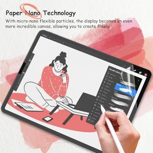 bersem Paperfeel Screen Protector for iPad Pro 12.9 inch | Anti-Glare, Matte, Touch Sensitive thumbnail 4