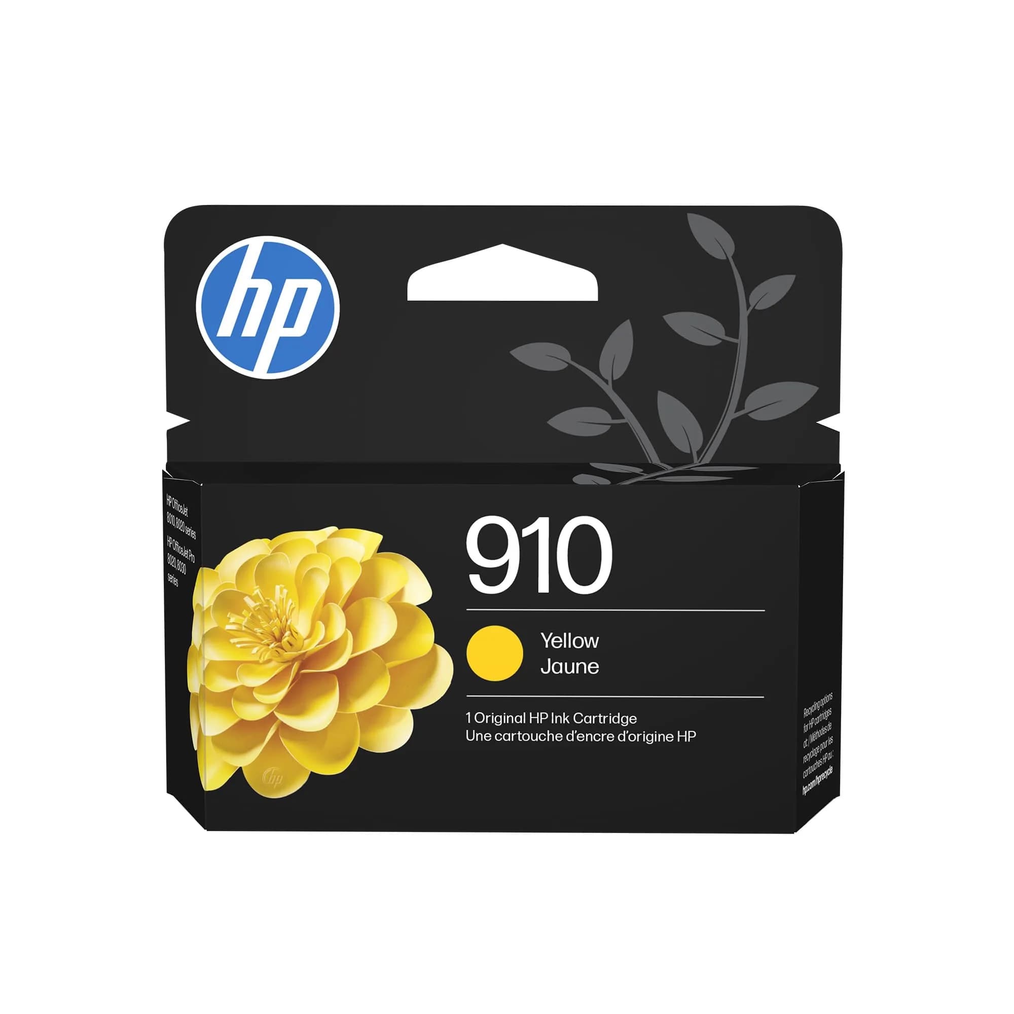 HP 910 Black Ink Cartridge | 300 Pages Yield | Genuine HP Ink — Yellow