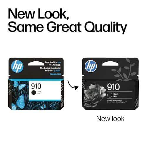 HP 910 Black Ink Cartridge | 300 Pages Yield | Genuine HP Ink thumbnail 3