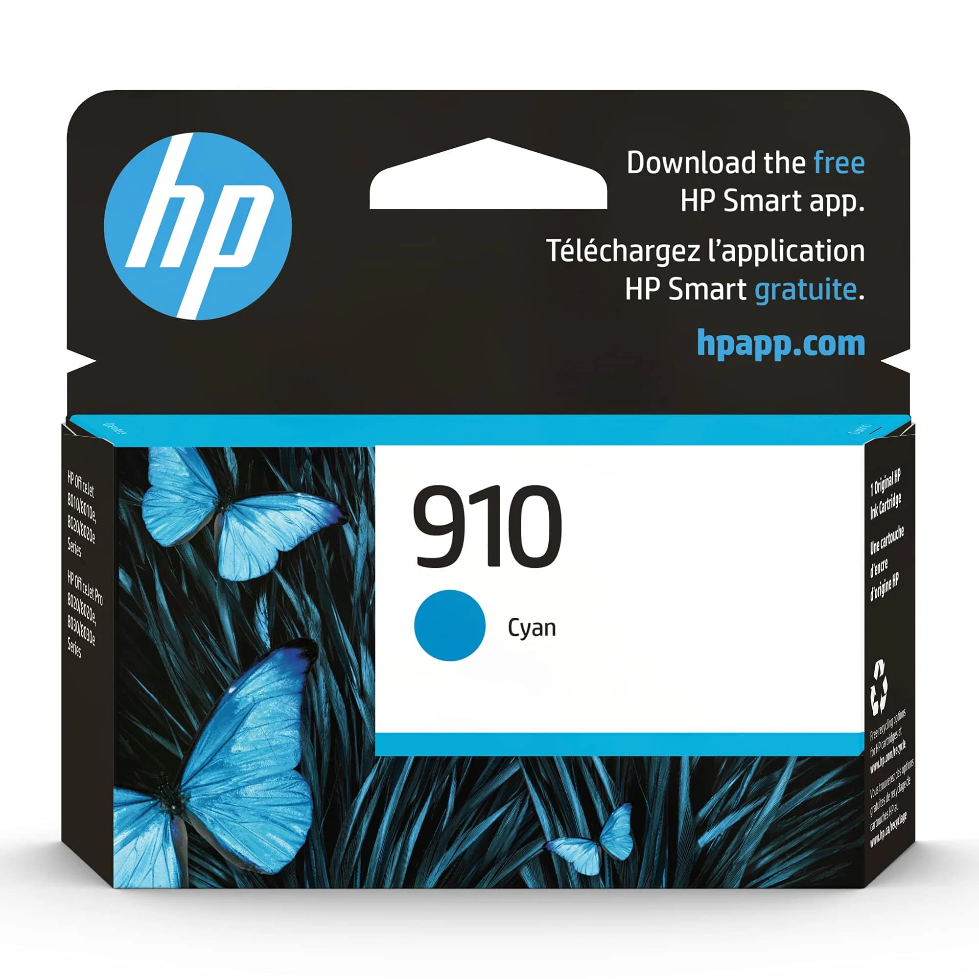 HP 910 Black Ink Cartridge | 300 Pages Yield | Genuine HP Ink — Cyan