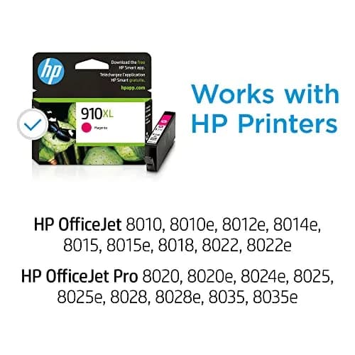 HP 910XL Magenta High-Yield Ink Cartridge | 825 Pages | Works with OfficeJet 8010, 8020 Series thumbnail 2