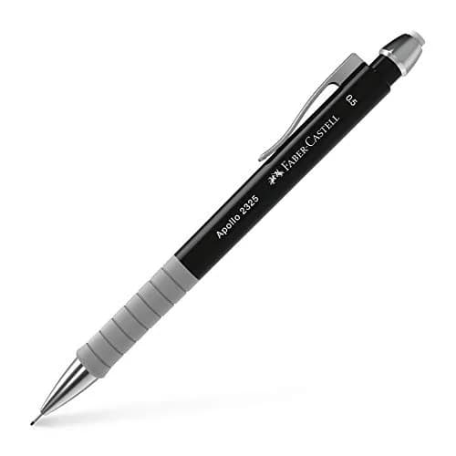 Faber-Castell Apollo 0.5mm Mechanical Pencil - Black | Smooth Writing for Students & Professionals — 0.5mm