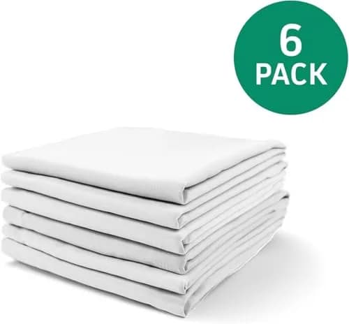 Rollee Pollee White Microfiber Cot Sheets 6-Pack | Soft & Durable Fitted Sheet for Daycare Naptime thumbnail 2