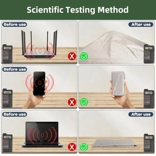 Amradield Faraday Fabric EMI RFID Shielding 500cm x 108cm (197"x43") | Blocks WiFi, RF, Microwave Signals thumbnail 2