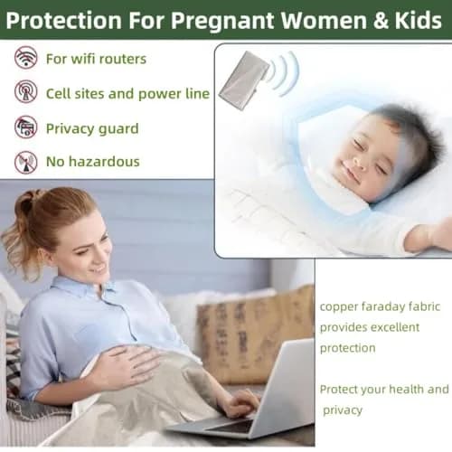 Amradield Faraday Copper Fabric EMI RFID Shielding 200cm x 108cm (78"x43") | Blocks WiFi, RF, Microwave Signals thumbnail 7