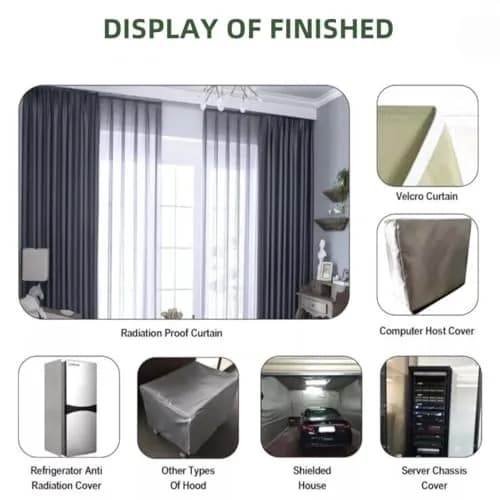 Amradield Faraday Copper Fabric EMI RFID Shielding 200cm x 108cm (78"x43") | Blocks WiFi, RF, Microwave Signals thumbnail 8