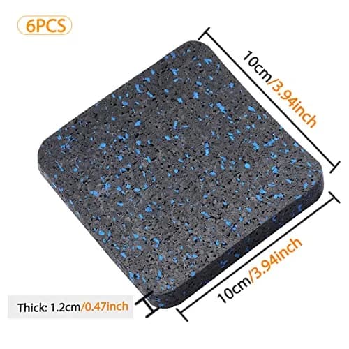 BestXD Rubber Treadmill Mat Pads 3.94 x 3.94 x 0.5 in (Pack of 4) | Protects Floors & Reduces Vibration thumbnail 7