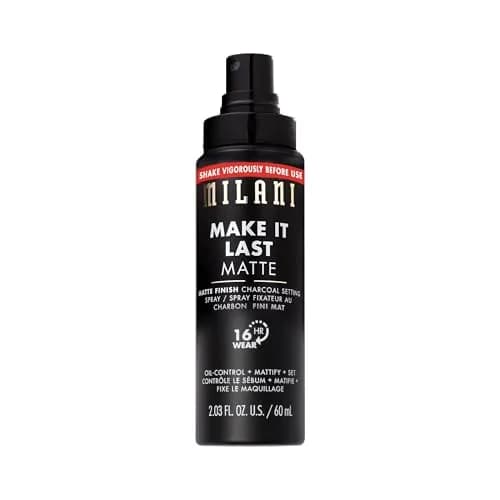 Milani Make It Last Charcoal Matte Setting Spray 60ml (2 Fl Oz) | Oil Absorbing, Pore Minimizing, Up to 16Hr Wear thumbnail 1