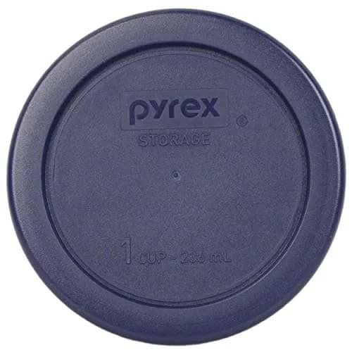 Pyrex 7200-PC 2-Cup, 7201-PC 4-Cup, 7202-PC 1-Cup Blue Lids | Made in USA, Food Storage thumbnail 2