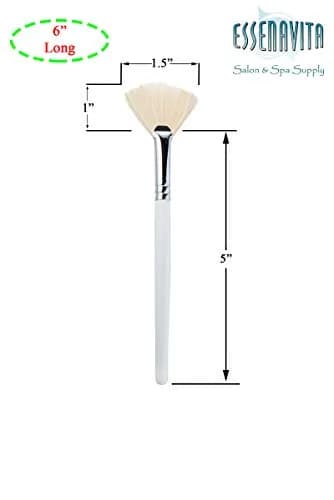essenavita 6-Piece Fan Mask Brush Set – Natural Boar & Synthetic Fan Brushes for Facial Masks, Peels & Skincare Application thumbnail 4