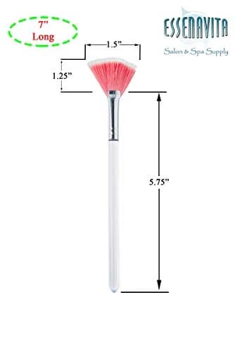 essenavita 6-Piece Fan Mask Brush Set – Natural Boar & Synthetic Fan Brushes for Facial Masks, Peels & Skincare Application thumbnail 5