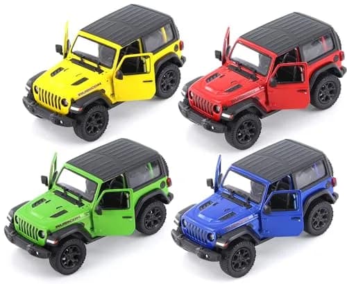 KiNSMART Jeep Wrangler Rubicon Off-Road 4x4 Die-Cast Model 13.7cm (5.4in) | Authentic USA Import thumbnail 1