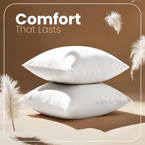 Utopia Bedding 20x20 Pillow Inserts | Fluffy, Durable Polyester Support for Couch & Bed thumbnail 4