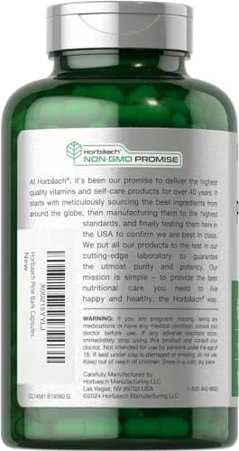 Horbäach Pine Bark Extract 180 Capsules | Standardized to 75% Proanthocyanidins thumbnail 3