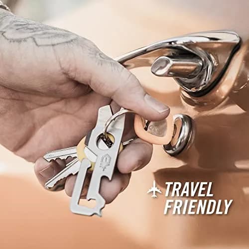 Gerber Gear Mullet Keychain Multi-Tool 3 inches (7.62 cm) | 9-in-1 Pry Bar, Wire Stripper, Bottle Opener thumbnail 4