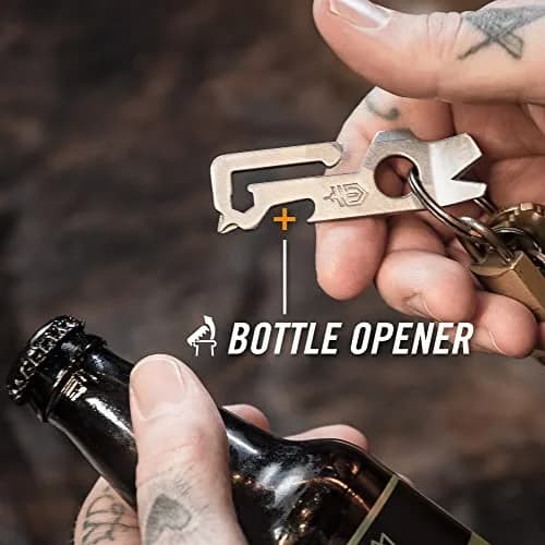 Gerber Gear Mullet Keychain Multi-Tool 3 inches (7.62 cm) | 9-in-1 Pry Bar, Wire Stripper, Bottle Opener thumbnail 6