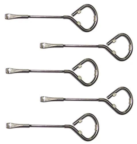 XSWNGXX 5 Pack Multi-Use Can Opener, Bottle Opener, Steel Paint Can Tool | Opens Paint Cans & Bottles Safely - main product image