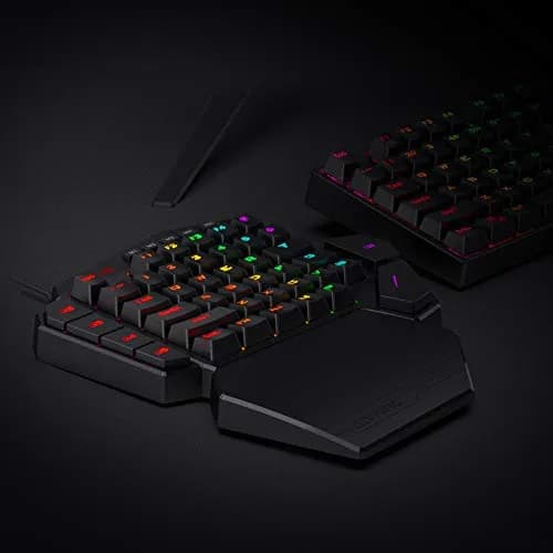 Redragon K585 DITI One-Handed RGB Mechanical Gaming Keypad with Detachable Wrist Rest | 42-Key Layout, Programmable Macros thumbnail 5