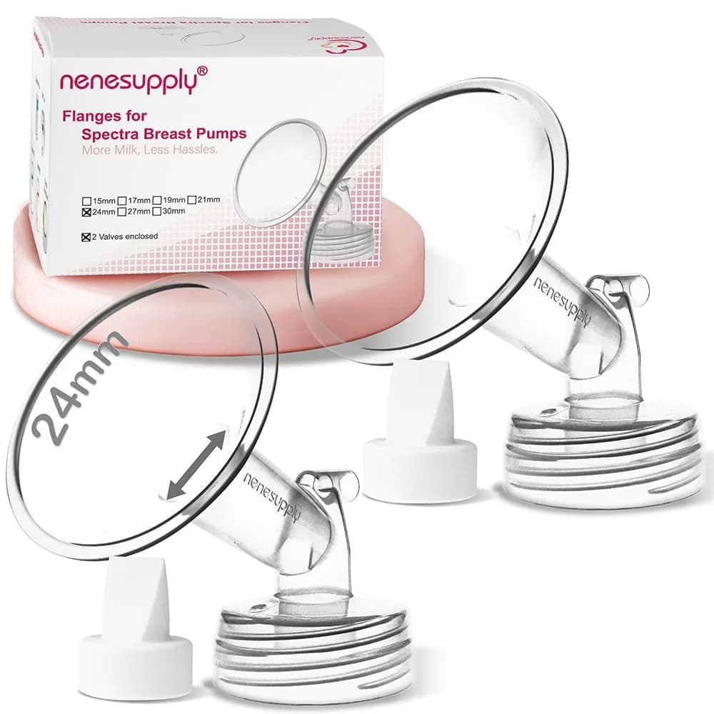 Nenesupply 24mm Flanges & Duckbill Valves for Spectra Pumps | Compatible & Safe — Flange 24mm + Valves