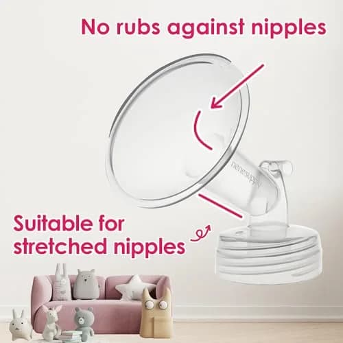 NENESUPPLY 19mm Flanges & Duckbill Valves for Spectra S1/S2 Pumps, 2-Pack | BPA-Free Food-Grade Silicone thumbnail 8