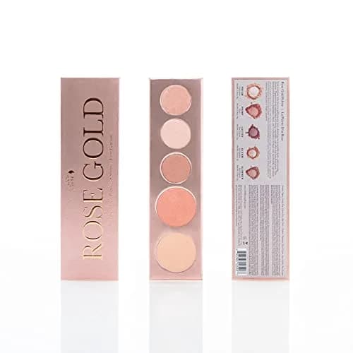 100% PURE Rose Gold Makeup Palette All in One Compact 3, Rose Gold | Natural Fruit Pigmented Multi-Use Face & Eye Makeup thumbnail 2