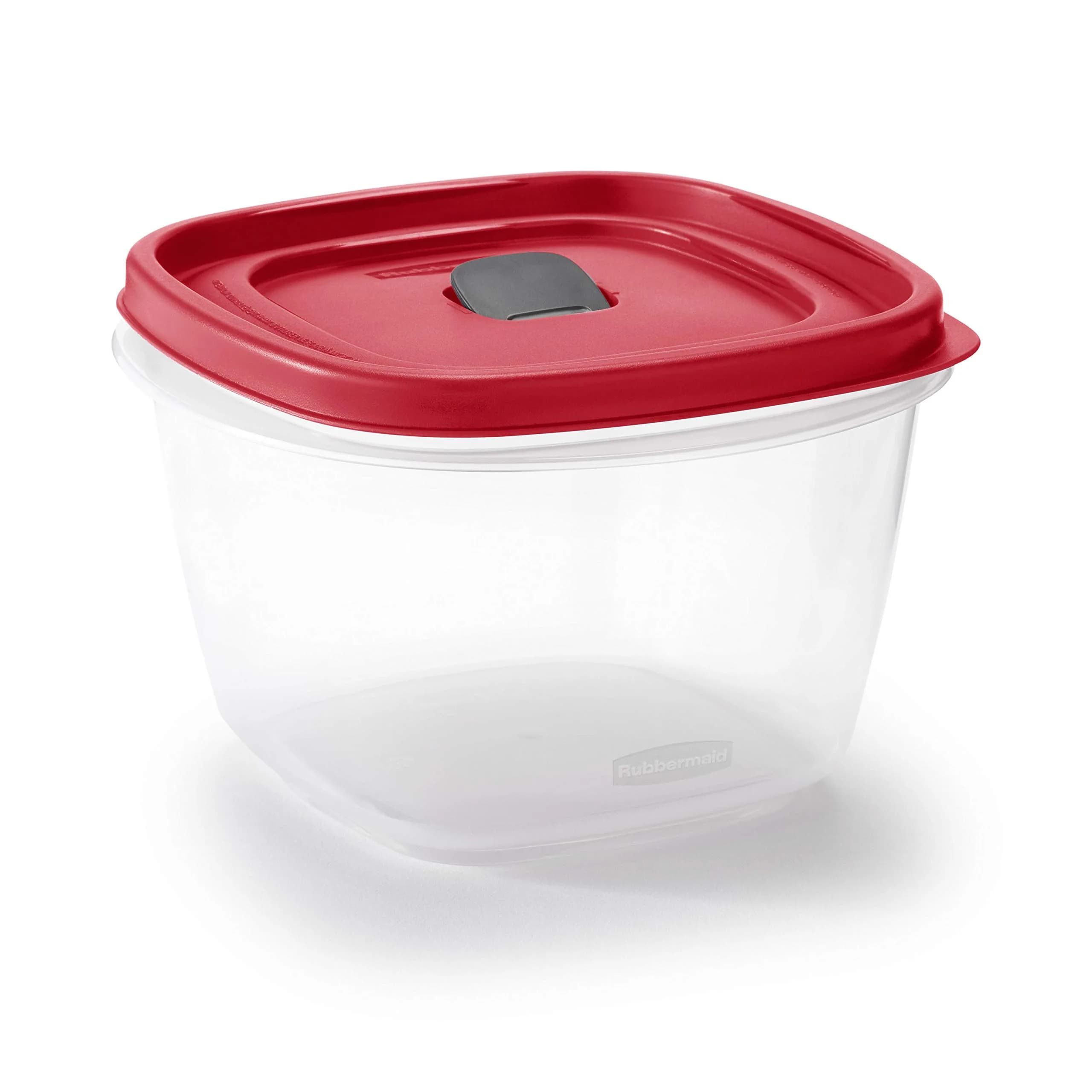Rubbermaid Easy Find Vented Lid Food Storage Containers 7-Cup Red thumbnail 2