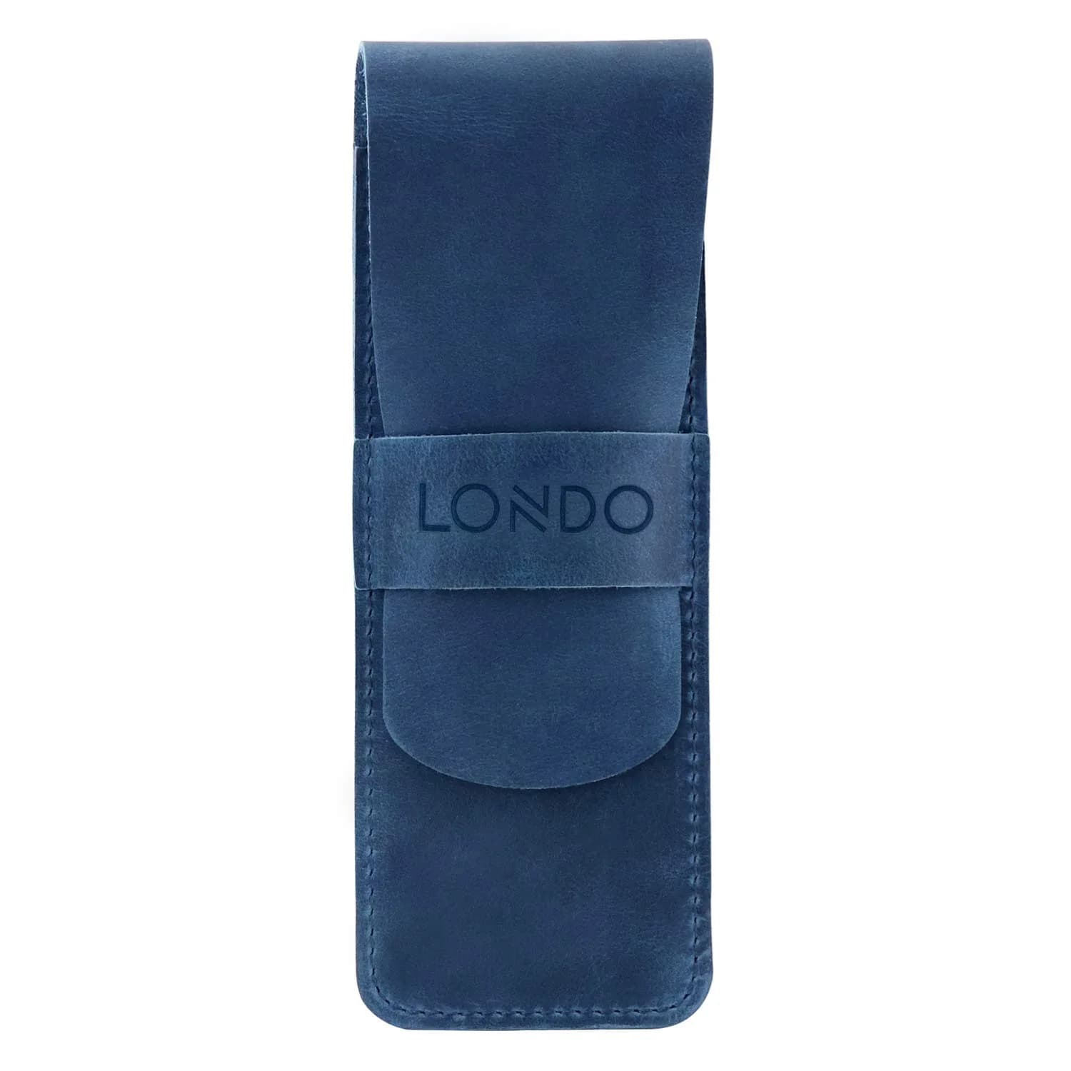 Londo Genuine Leather Pen and Pencil Case with Tuck in Flap | Classic Desk Organizer in 6 Colors - main product image