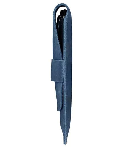 Londo Genuine Leather Pen and Pencil Case with Tuck in Flap | Classic Desk Organizer in 6 Colors thumbnail 5