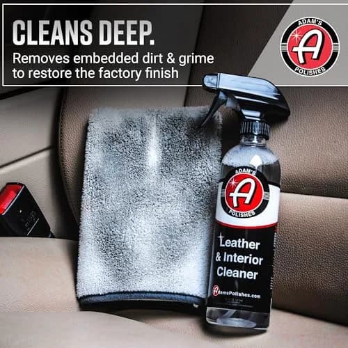 Adam's Polishes Leather Care Kit - Leather Cleaner & Conditioner 16 Fl Oz | UV Protection for Car Interior thumbnail 3
